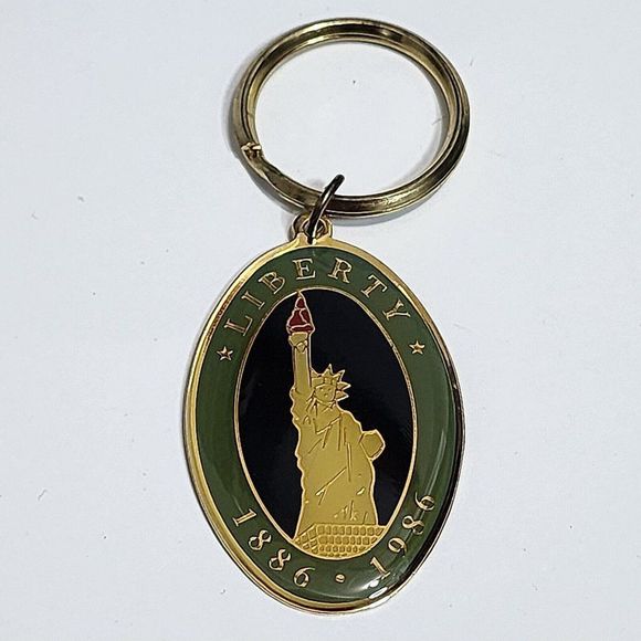 Statue Of Liberty Centennial 100 Year Limited Edition Keychain 1986 Rare History - Picture 2 of 6